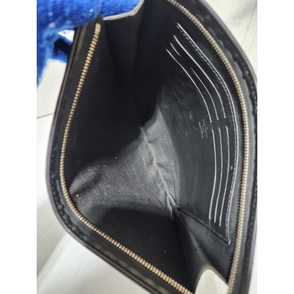 Authentic Louis Vuitton Damier Graphite Pixel Pochette Voyage MM Black Grey - Picture 10 of 10